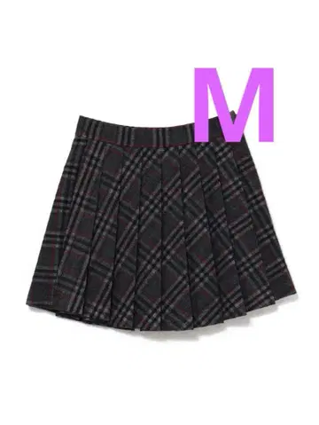 Monica check pleats mini skirt AM1553
