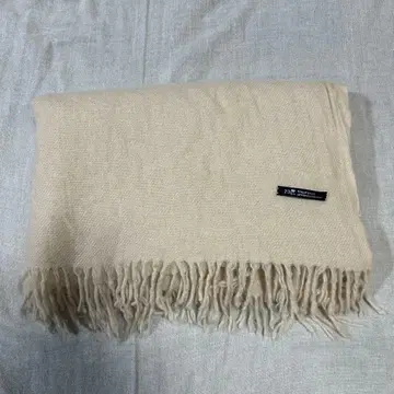 온워드 카시야마 23구 캐시미어 100% 대형 스톨 머플러 베이지