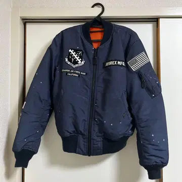 AVIREX MFG. MA-1 플라이트 자켓 네이비