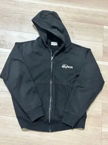 IDEASWAM 블랙 지퍼 후드티 [ M ]