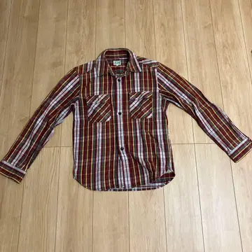 [ JELADO ] 젤라드 플란넬 셔츠 ( 숏 기장 ) [와인]