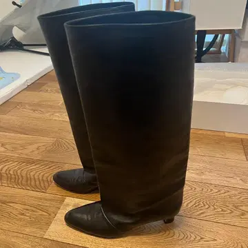 미사용 새상품 NEBULONI E. 블랙 롱 부츠 38 네브로니