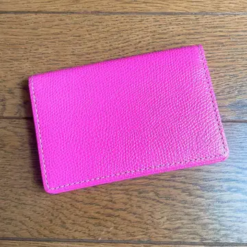 키타무라 카드 케이스 명함지갑 핑크