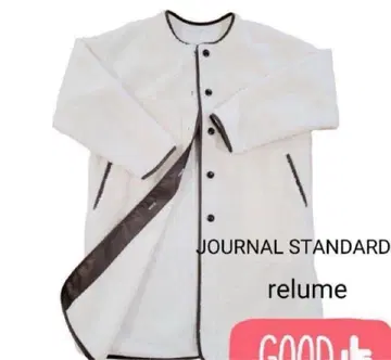 [ 새상품급 ] 저널 스탠다드 레리움 노카라 롱 보아 코트