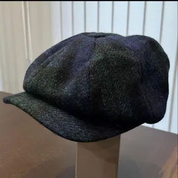 해리스 트위드 Harris Tweed 캐스킷 체크 모자 헌팅캡