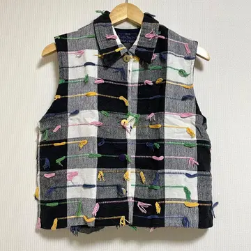 라이프 스타일 베스트 재킷 프린지 베스트