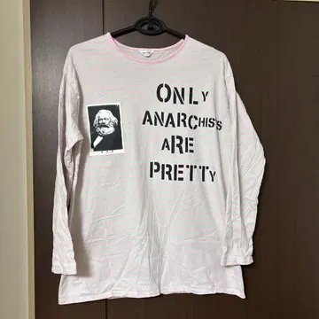 아나키 긴팔 T셔츠 보더