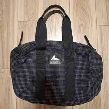 구형 로고 GREGORY 더플백 XS 블랙/체크 무늬