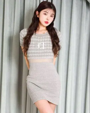 다리치 Darich 마린 보더 니트 미니 원피스