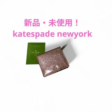 kate spadenewyork 핑크 글리터 접이식 지갑