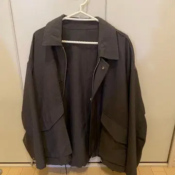 WYM LIDNM 다크 그레이 오버 사이즈 자켓