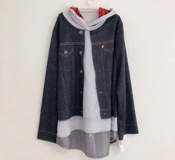 ML 사이즈 칼슨 아우터 상의 헬로키티 G 레이어드 스타일 GB