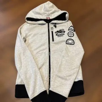 [ 새상품급 ] Roots 휘슬러 한정판 디자인 후드티 그레이 S