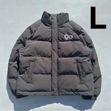9090 90 로고 리치 퍼퍼 재킷 L