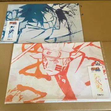 나루토 사스케 수건 2장 세트 NARUTO & SASUKE