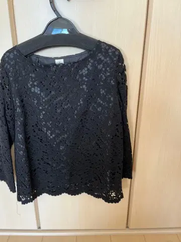 레이스 긴팔 상의와 스커트 세트