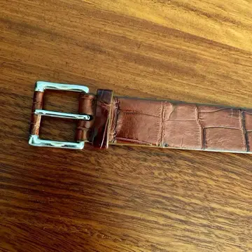 Guercilena 1944 구엘치레나 크로커다일 벨트 다크 브라운