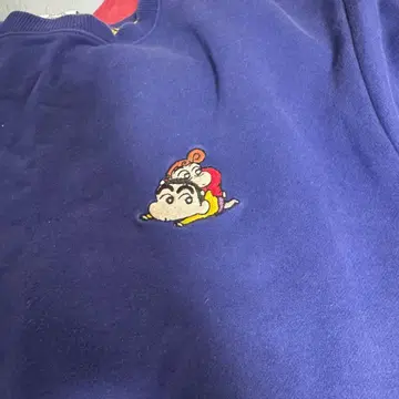 짱구는 못말려(크레용 신짱) 자수 트레이닝복 파랑 그라니프