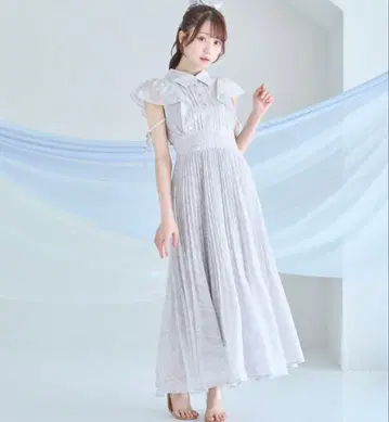 Rosemuse 플리츠 플로럴 프린트 드레스 핑크