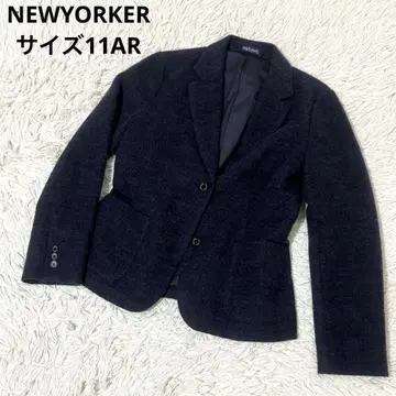 NEWYORKER 울 혼방 테일러드 자켓 네이비 11AR 빅사이즈