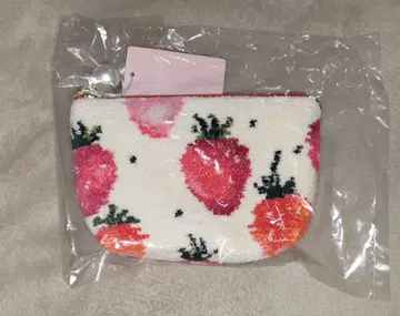 페이 라브라리 스트로베리 도트 파우치 스몰 아이보리