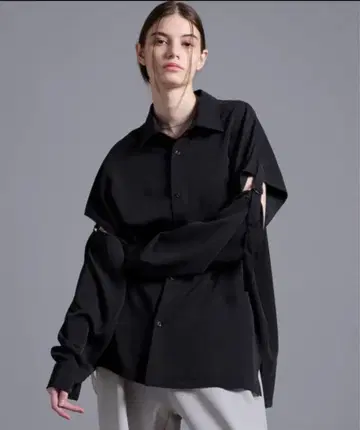 LOOSE/루즈 2WAY D코드 루즈 셔츠