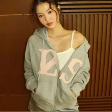 ILLIGO 패치 집업 후드티