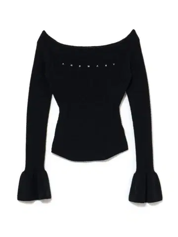 Flora knit tops black