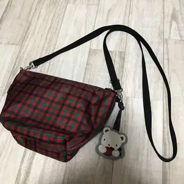 패밀리아 패밀리아 체크 숄더백