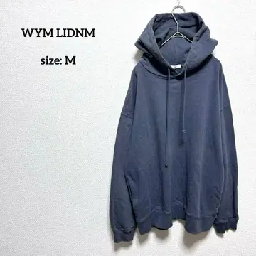 WYM LIDNM 오버 사이즈 후드티 M 풀오버 맨투맨 그레이