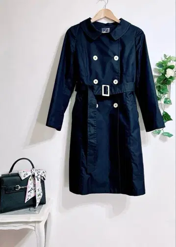 준코 시마다 part2 다크 네이비 트렌치코트