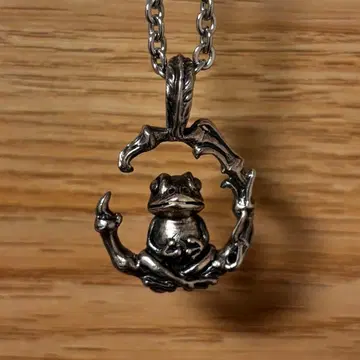 개구리 펜던트 탑 펜탑 펜헤드 실버 액세서리