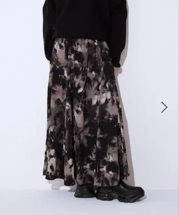 JEANASIS 페인트 터치 플레어 스커트 S 사이즈