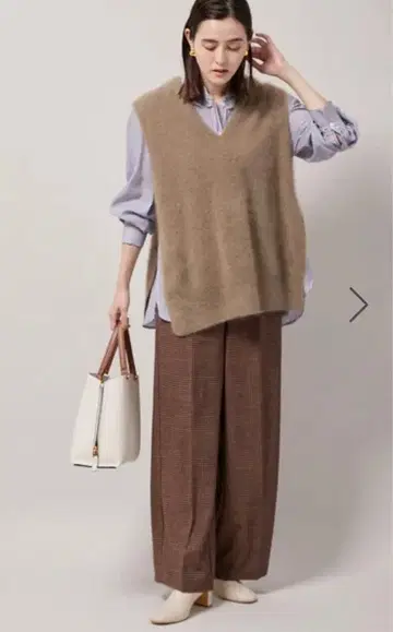 라쿤 캐시미어 V넥 베스트