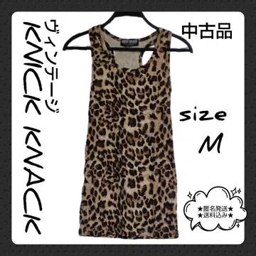 KNICK KNACK 레오파드 무늬 롱 탱크탑 미사용품 [ 빈티지 ]