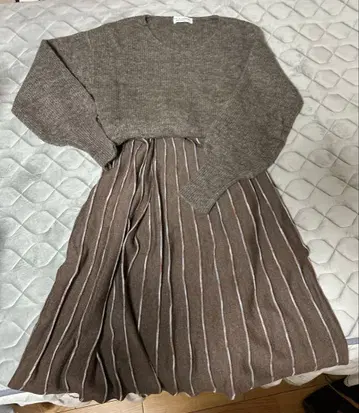 니트 원피스 긴팔