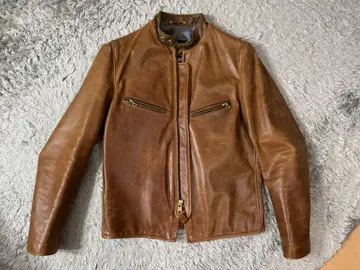 schott 싱글 가죽 라이더 자켓