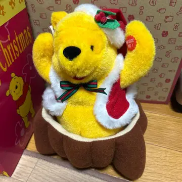 레트로한 위니 더 푸 크리스마스 봉제 인형