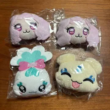 프리큐어 봉제 인형 클립 가챠가챠 메플 시플 퍼프