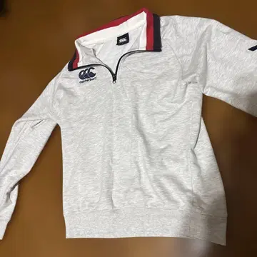 canterbury 그레이 하프 지퍼 트레이닝복