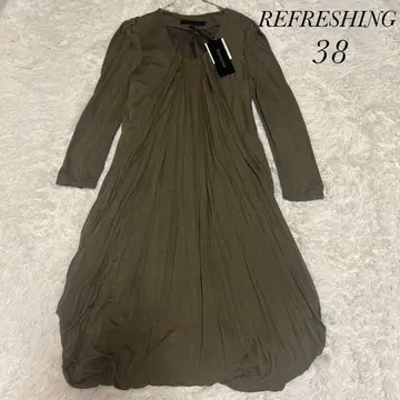 REFRESHING 롱 원피스 38 카키