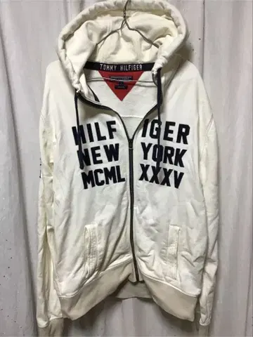 TOMMY HILFIGER 화이트 후드티