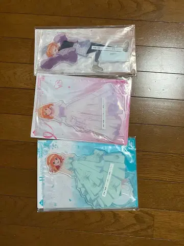 제일복권 5등분의 신부 나카노 네잎 아크릴 스탠드 3종 세트