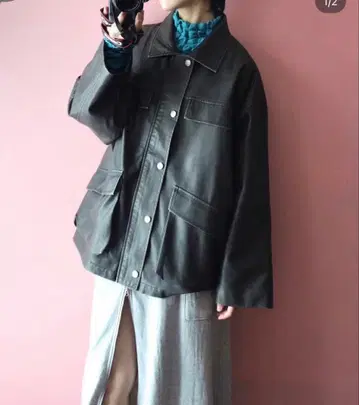 ROSE VINTAGE 구매 페이크 가죽 자켓