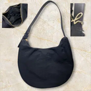 미사용 에네스베 원숄더백 나일론 블랙 블랙 숄더