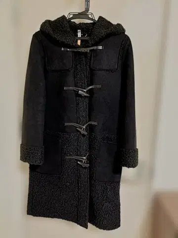 미라 오웬 더플 무스탕 코트