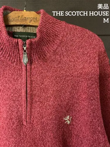 새상품급 스카치 하우스 하프 지퍼 스웨터 울 M