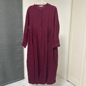 사만사 모스모스 크로스 린넨 원피스 M