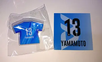 오사카 블루테온 야마모토 토모히로 유니폼형 아크릴 클립 가챠 스티커