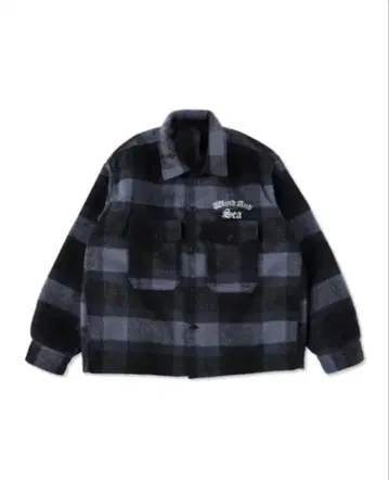 WIND AND SEA 셰기 플래드 셔츠 재킷